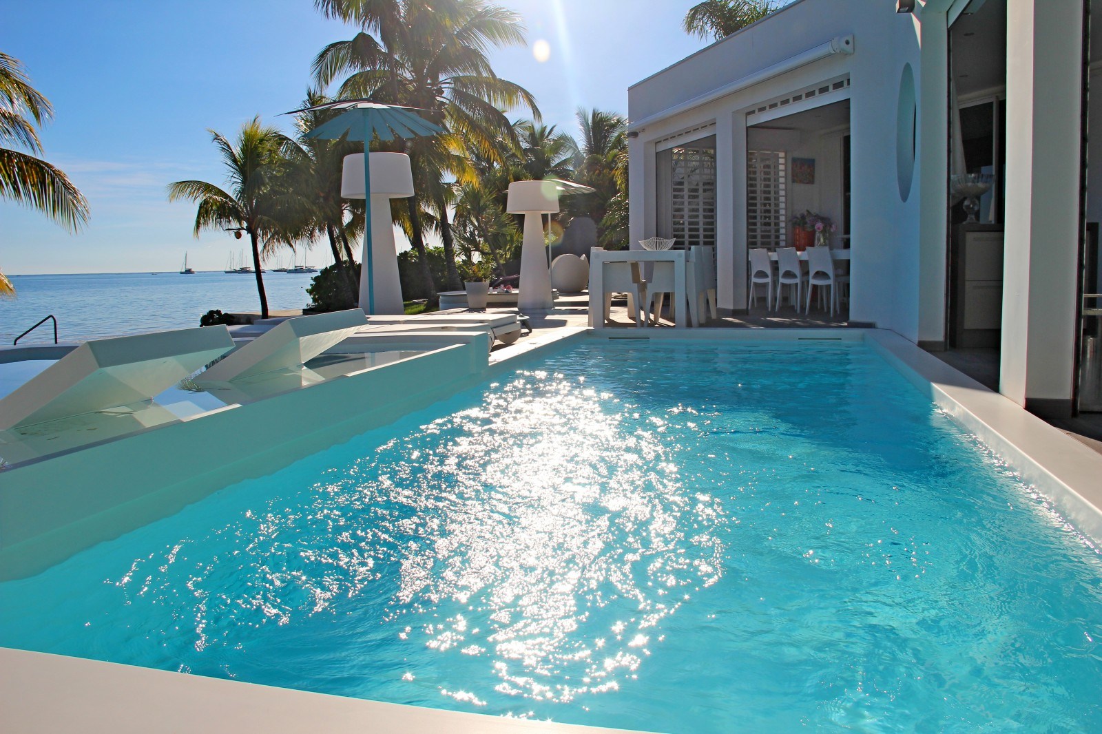 rêve d'ô villa de location saisonnière vacances guadeloupe vue mer avec piscine